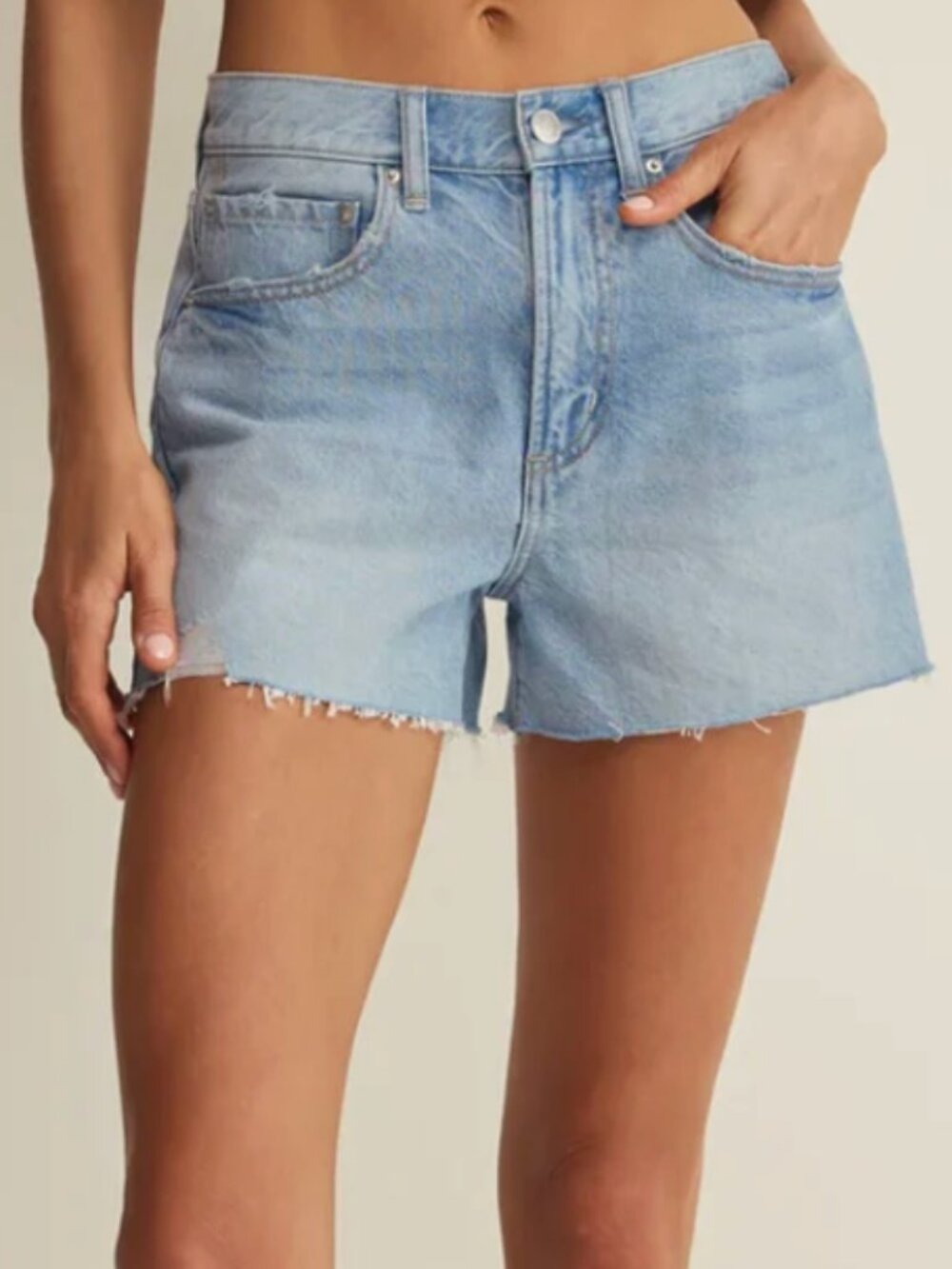 Z Supply Alex High Rise Denim Shorts - Cove Size 25